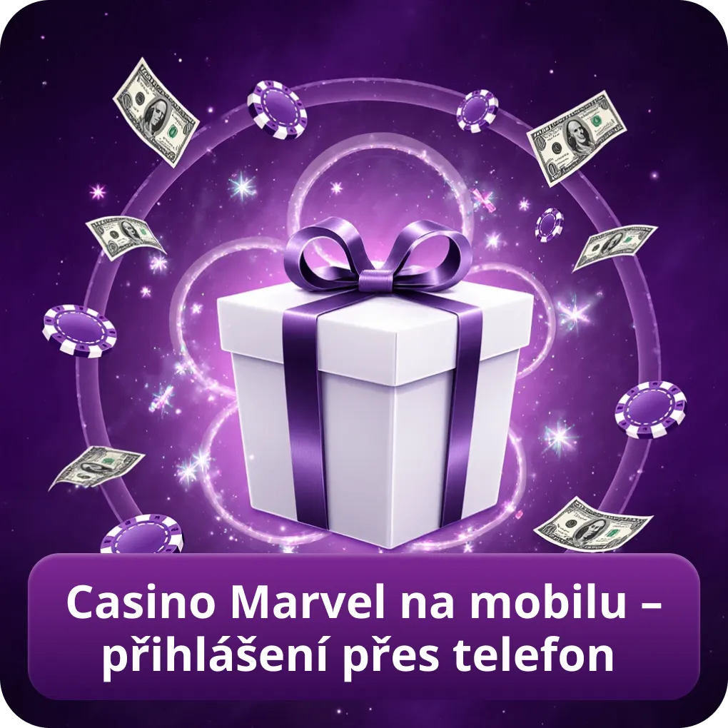 Casino Marvel na mobilu – přihlášení přes telefon
