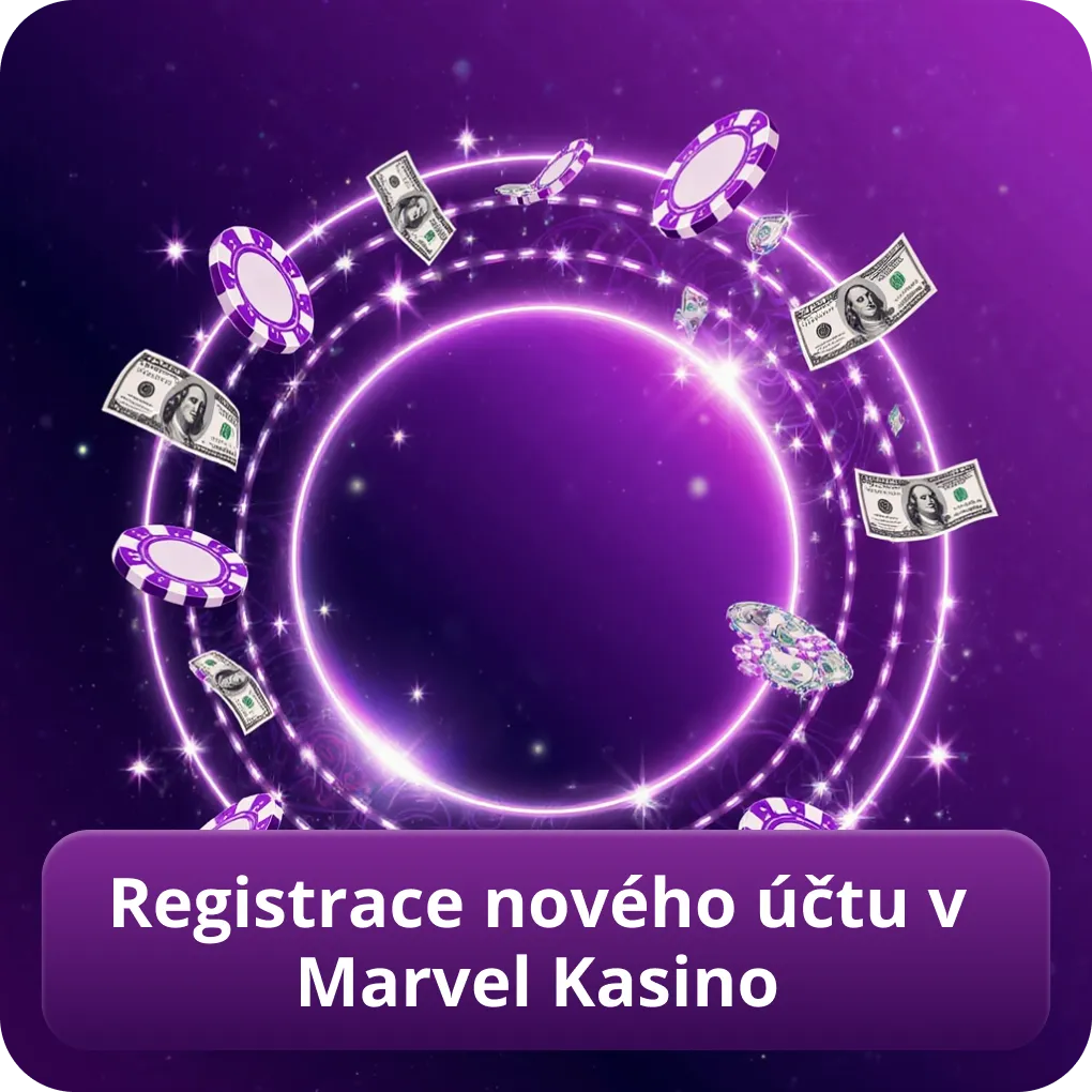 Registrace nového účtu v Marvel Kasino